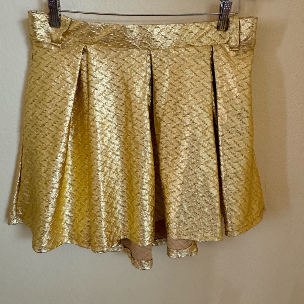 Lularoe Elegant Madison Super Cute Gold Twirly Skirt Size XL EUC - Picture 4 of 4